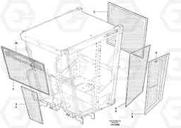 64215 Cab Glass G900 MODELS S/N 39300 -, Volvo Construction Equipment