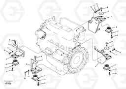 4243 Engine mount EW55B, Volvo Construction Equipment