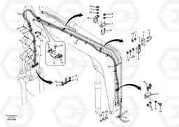 6618 Working hydraulic, quick fit on boom EW55B, Volvo Construction Equipment