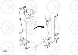 71331 Dipper arm and grease piping with piping seat EW55B, Volvo Construction Equipment