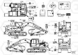 97731 Decal, outer location EC160B, Volvo Construction Equipment