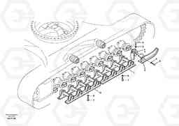 41142 Undercarriage, track guards EC210B APPENDIX FORESTRY VERSION, Volvo Construction Equipment