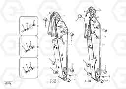 64100 Dipper arm and grease piping with piping seat EC140B, Volvo Construction Equipment