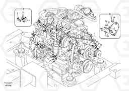 59047 Cable harness, engine EC140B, Volvo Construction Equipment