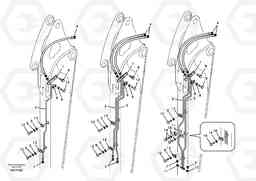 101099 Working hydraulic, quick fit on dipper arm ECR58, Volvo Construction Equipment