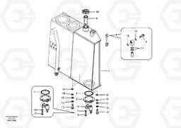 51322 Fuel tank with fitting parts ECR58, Volvo Construction Equipment