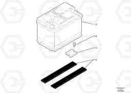 93538 Battery EC45 TYPE 284, Volvo Construction Equipment