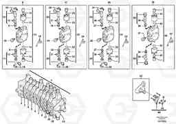 6843 Control valve : 9 spools EC45 TYPE 284, Volvo Construction Equipment