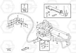 76316 Servo - hydraulic, hydraulic lines L180E S/N 5004 - 7398 S/N 62501 - 62543 USA, Volvo Construction Equipment