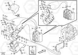 42505 Servo - hydraulic, hydraulic lines L180E S/N 5004 - 7398 S/N 62501 - 62543 USA, Volvo Construction Equipment