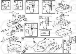 81675 Cable harnesses, gear lever carrier L180E S/N 5004 - 7398 S/N 62501 - 62543 USA, Volvo Construction Equipment