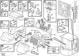 85312 Cable harnesses, cab L180E S/N 5004 - 7398 S/N 62501 - 62543 USA, Volvo Construction Equipment