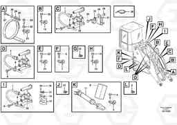 45011 Cable harness L180E S/N 5004 - 7398 S/N 62501 - 62543 USA, Volvo Construction Equipment