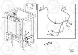 6065 Cable harness air cleaner, cab L150E S/N 10002 - 11594, Volvo Construction Equipment