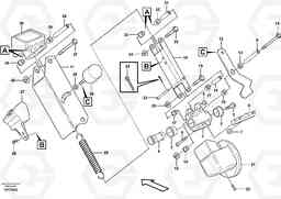 97270 Release mechanism L180E S/N 5004 - 7398 S/N 62501 - 62543 USA, Volvo Construction Equipment