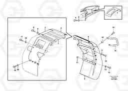 38986 Fender, rear L60E, Volvo Construction Equipment