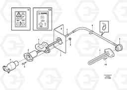 41365 Engine heater. L180E S/N 5004 - 7398 S/N 62501 - 62543 USA, Volvo Construction Equipment