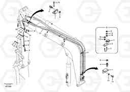 35296 Quikfit hydraulic on attachment. Single - acting EC55B, Volvo Construction Equipment