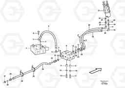 28234 Steering system, pressure and return lines L220E SER NO 4003 - 5020, Volvo Construction Equipment