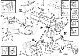 84303 Battery cable and main switch A25D S/N 13001 -, Volvo Construction Equipment