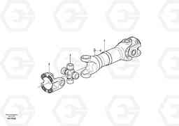 61418 Propeller shaft L120E S/N 19804- SWE, 66001- USA, 71401-BRA, 54001-IRN, Volvo Construction Equipment