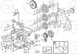 58621 Timing gear casing and gears L180E S/N 5004 - 7398 S/N 62501 - 62543 USA, Volvo Construction Equipment