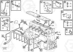 7153 Cable harness, engine EW160B, Volvo Construction Equipment