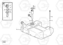 23966 Fuel tank with fitting parts L120E S/N 16001 - 19668 SWE, 64001- USA, 70701-BRA, Volvo Construction Equipment