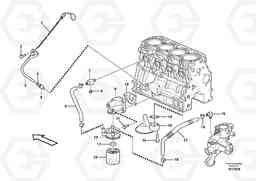 34844 Lubricating oil system MC60B S/N 71000 -, Volvo Construction Equipment