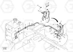 4257 Fuel pipe - Fuel tank EW55B, Volvo Construction Equipment