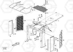 22963 Radiator casing L180E S/N 8002 - 9407, Volvo Construction Equipment