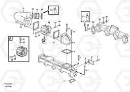 13805 Inlet manifold and exhaust manifold L50E BRAZIL, S/N 71001 -, Volvo Construction Equipment
