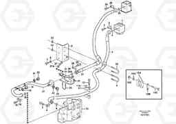 49629 Feed- and return lines - control valve L180E S/N 5004 - 7398 S/N 62501 - 62543 USA, Volvo Construction Equipment