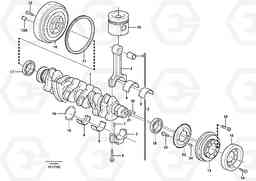 63093 Crankshaft and related parts EC240B SER NO INT 12641- EU & NA 80001-, Volvo Construction Equipment