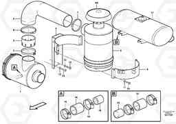 67978 Oil-bath precleaner. L220E SER NO 4003 - 5020, Volvo Construction Equipment