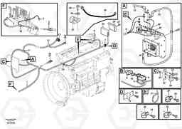 104147 Cable harness, electricaldistrib. unit - engine E-ECU L120E S/N 16001 - 19668 SWE, 64001- USA, 70701-BRA, Volvo Construction Equipment