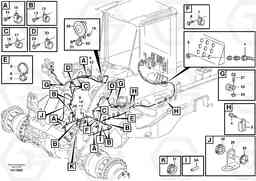 84046 Front cable harness with assembly parts L180E HIGH-LIFT S/N 5004 - 7398, Volvo Construction Equipment