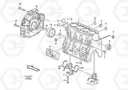 60463 Cylinder block MC80B S/N 71000 -, Volvo Construction Equipment