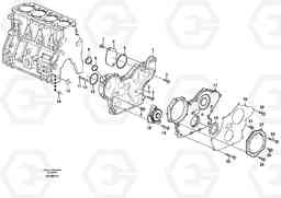 8772 Timing gear casing and gears MC80B, Volvo Construction Equipment