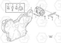 12031 Alternator with assembling details MC110B, Volvo Construction Equipment