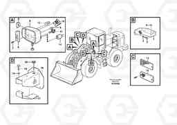 43782 Lighting, front L110E S/N 1002 - 2165 SWE, 60001- USA,70201-70257BRA, Volvo Construction Equipment