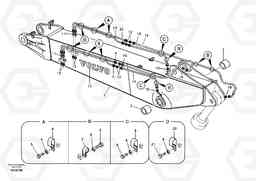 75622 Boom and grease piping, adjustable 2nd EC240B, Volvo Construction Equipment