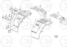 11776 Fender, rear L90E, Volvo Construction Equipment