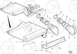 48271 Intercooler with connectors - D9 G900 MODELS S/N 39300 -, Volvo Construction Equipment