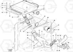 48096 Intercooler with connectors - D7 G900 MODELS S/N 39300 -, Volvo Construction Equipment