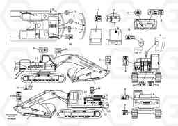 39470 Decal, outer location EC330B SER NO INT 10713- EU&NA 80001-, Volvo Construction Equipment