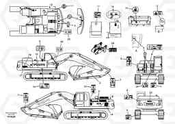 70652 Decal, outer location EC360B, Volvo Construction Equipment