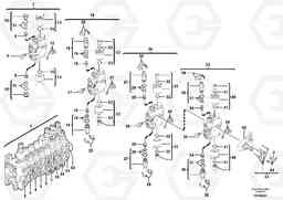 71347 Control valve : 8 spools ( continued ) ECR28 TYPE 601, Volvo Construction Equipment