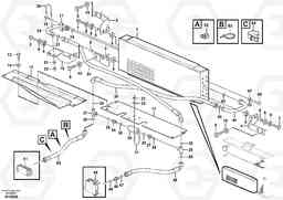 102080 Hydraulic oil-cooler. L180E HIGH-LIFT S/N 5004 - 7398, Volvo Construction Equipment