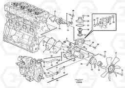 2172 Water pump EC35 TYPE 283, Volvo Construction Equipment